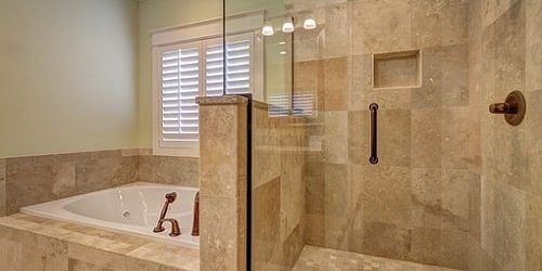 travertine shower restoration